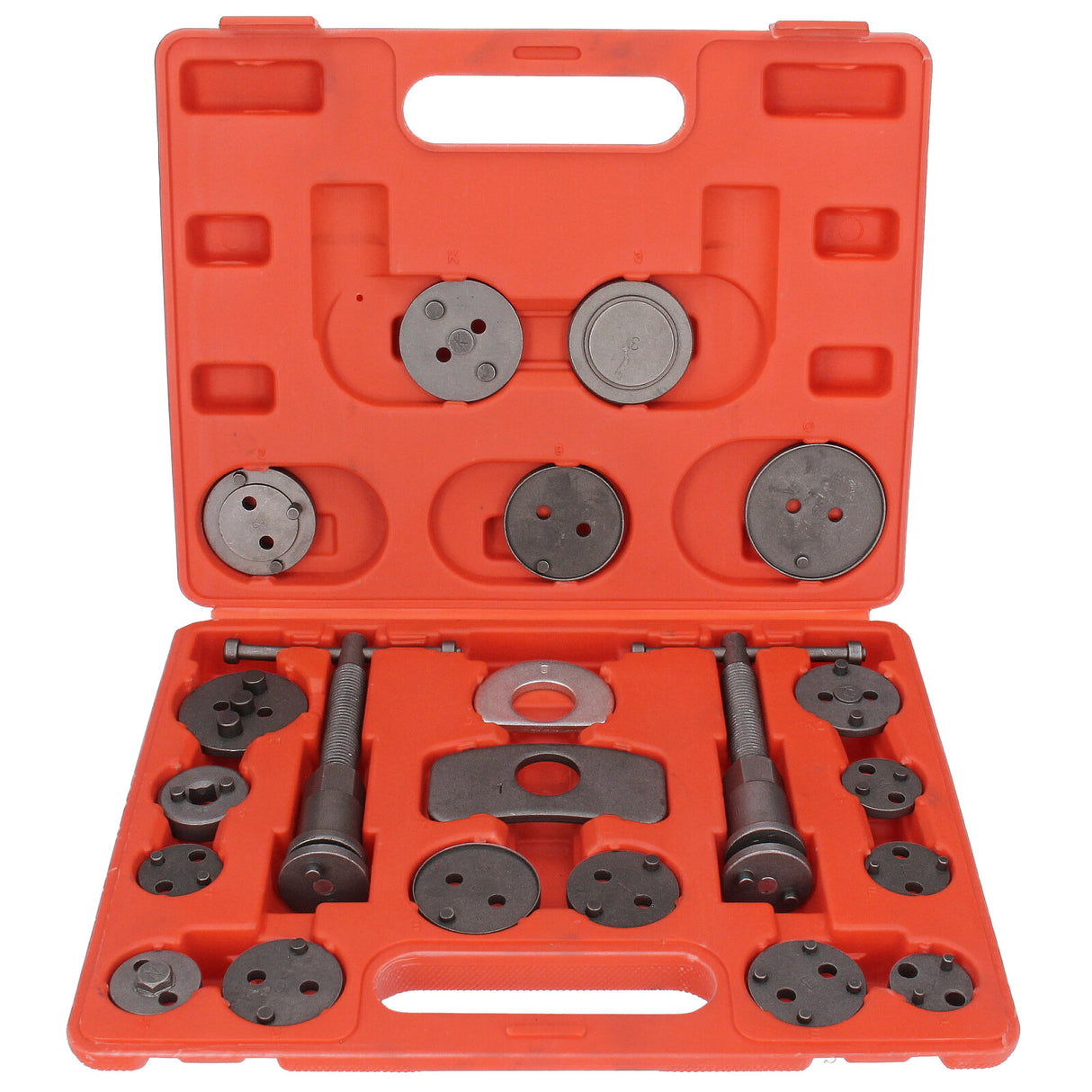 PISTONE FRENO RESETTER PISTONE FRENO RESETTER NUOVO 21 PEZZI VAG AUDI VW SEAT OPEL con 2 mandrini resetter freno SET HQ