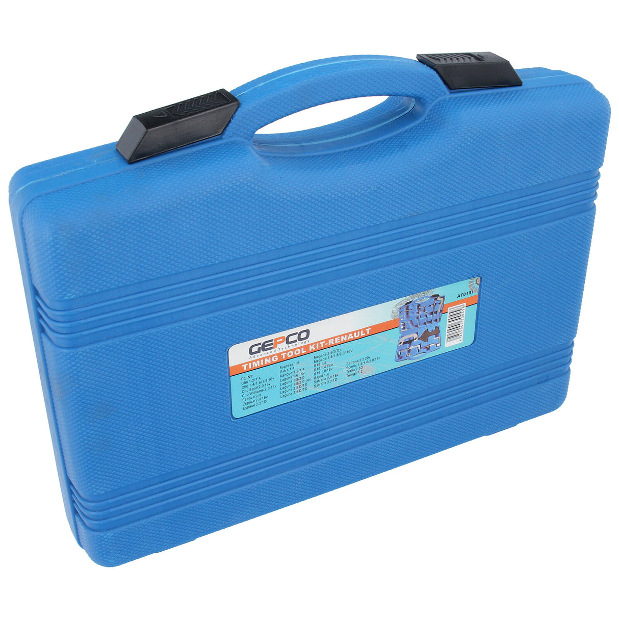 Strumento per cinghia di distribuzione GEPCO RENAULT CLIO LAGUNA SCENIC Strumento speciale da 15 pezzi per la sostituzione delle cinghie di distribuzione per Opel completa