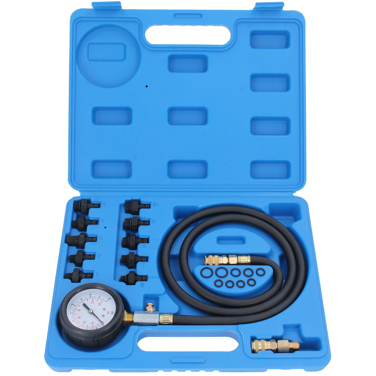 Öldrucktester HQ MANN (1/5) – Vorderansicht des hochwertigen 10 bar Messgeräts.