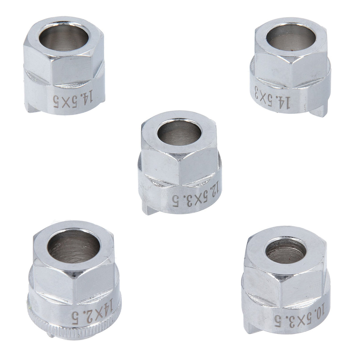 Zapfenschlüssel-Satz 5-tlg. für VW Golf 2, Audi, Mercedes (Detailansicht).