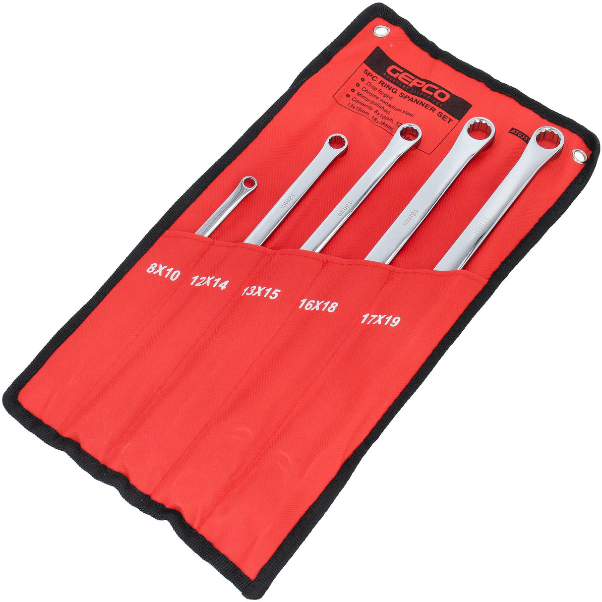 Set di chiavi a doppia corona 5 pezzi Chiave multidente 8x10 12x14 13x15 16x18 17x19