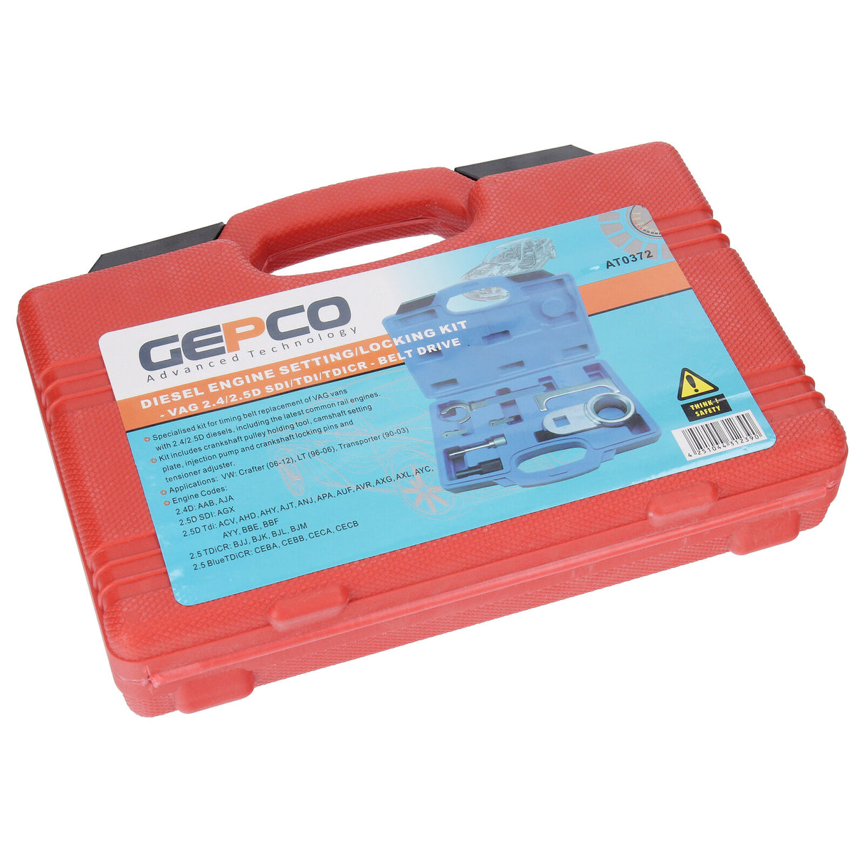 Set di utensili per la regolazione del motore GEPCO, bloccaggio dell'albero a camme, cinghia di distribuzione VW T4 Crafter LT