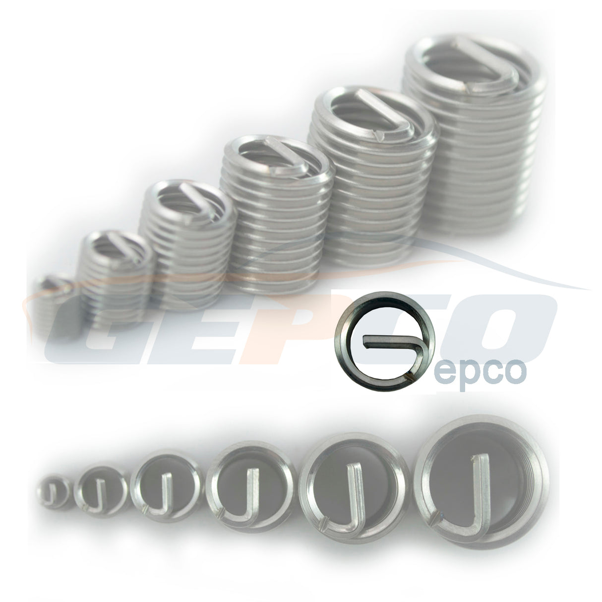 Inserti filettati GEPCO M4 M6 M8 M10 M12 M14 2.5D kit di riparazione per filettature 60 pz