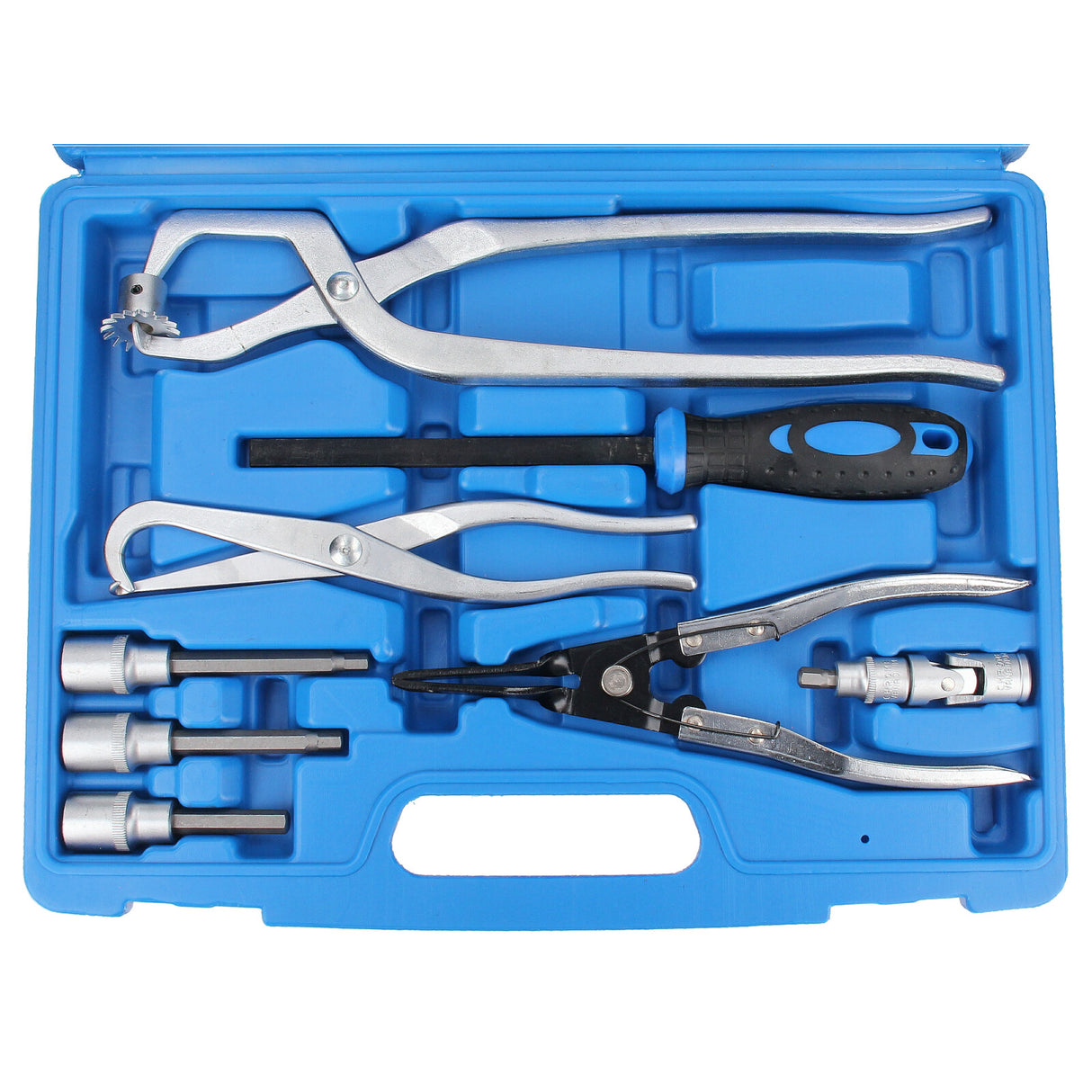 Kit di manutenzione e montaggio per freni a tamburo e a disco, 15 utensili per freni