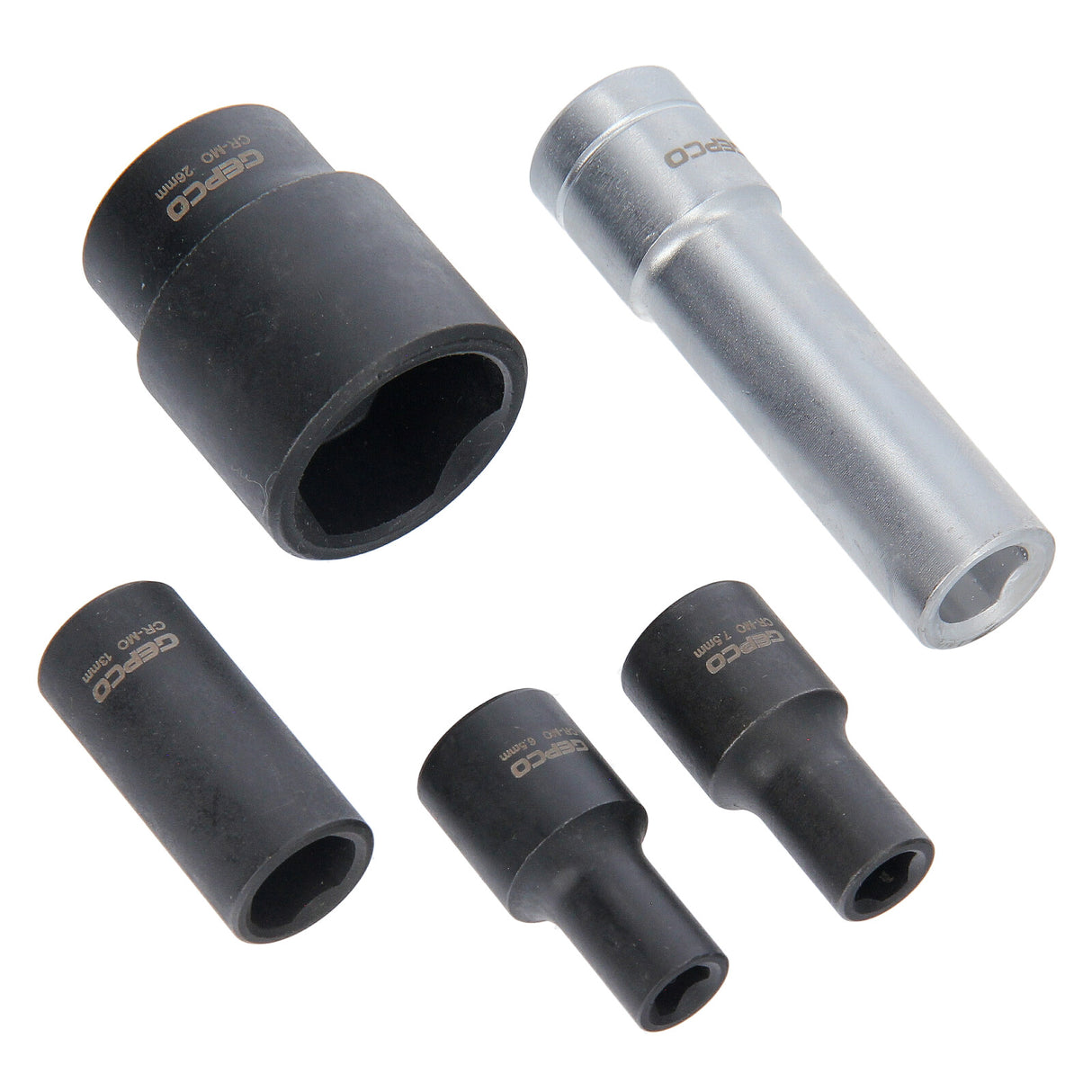 Set di inserti per chiavi a bussola per pompa di iniezione Bosch VE, 5 pezzi.