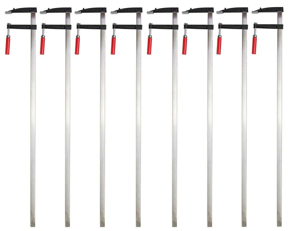 Schraubzwingen Zwinge Kunststoffgriff Holzgriff Klemmzwinge 8-tlg. 120x1200mm