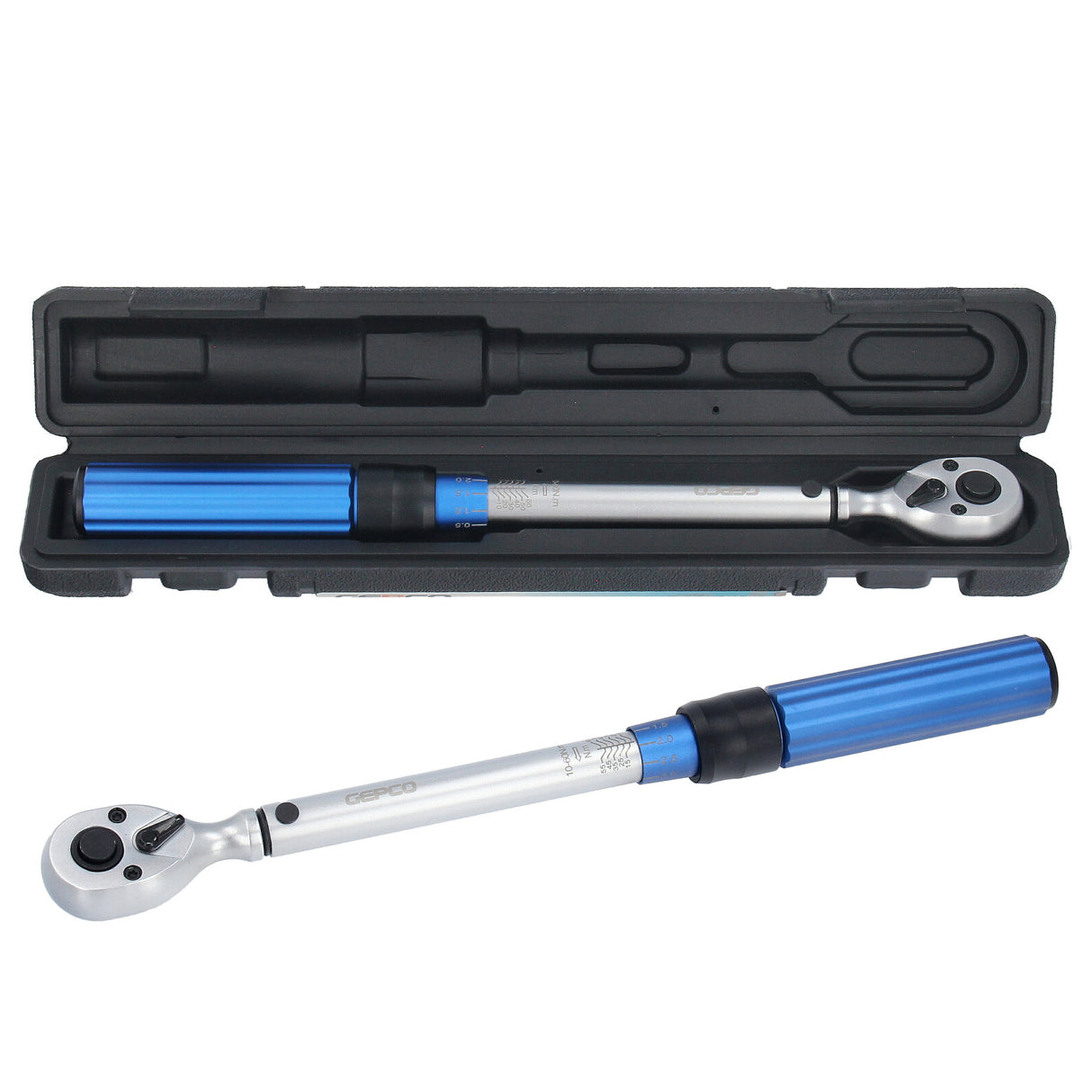 Chiave dinamometrica GEPCO 5-330 Nm 1/2" 3/8" 1/4" diverse varianti chiave dinamometrica