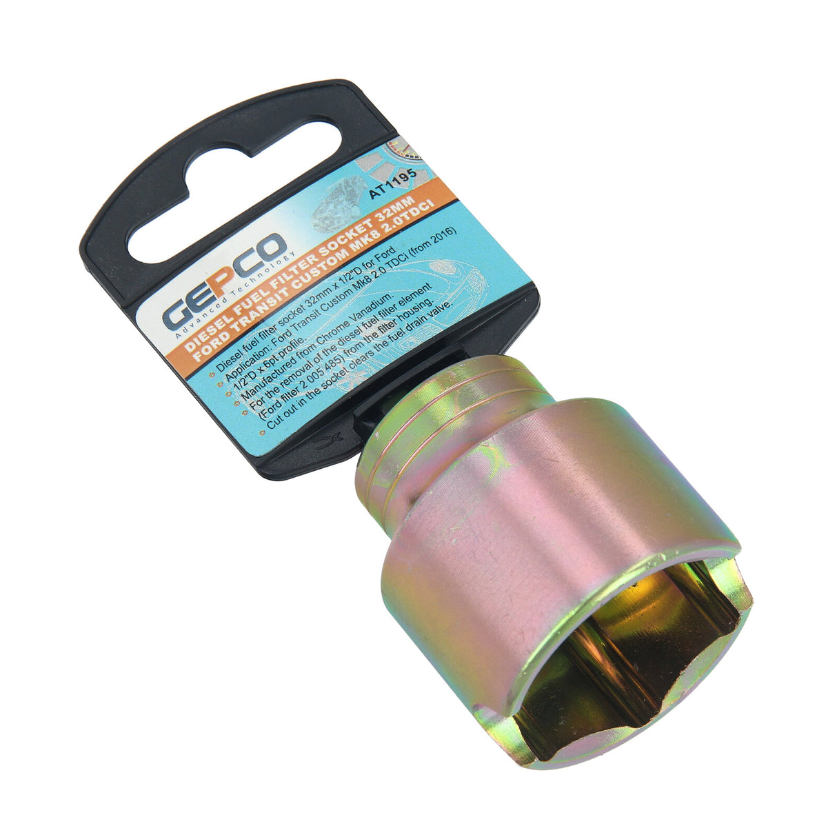 Ford Transit MK8 2.0TDCI Bussola per filtro carburante - Strumento di rimozione chiave da 32 mm