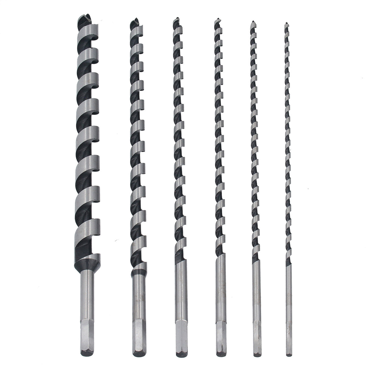 Set da 6 punte per legno, punte elicoidali, punte per coclea, diametro 6-25 mm, lunghezza 460 mm