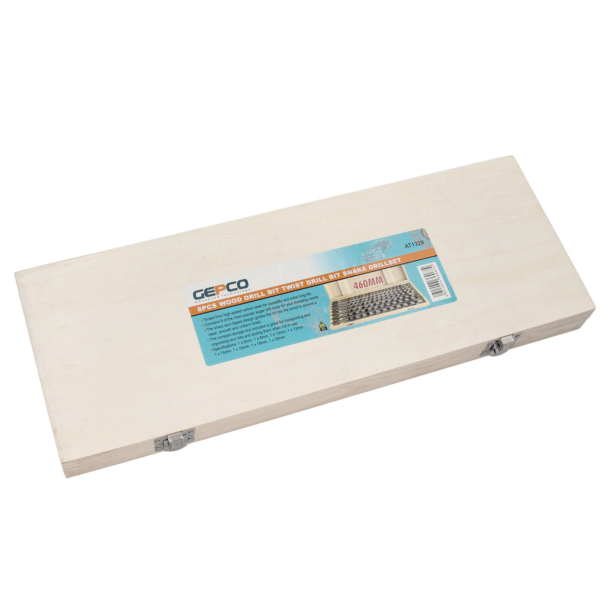 Set da 8 pezzi di punte per trapano a coclea, punte per trapano per legno, punte elicoidali, punte per trapano per travi, punte lunghe da trapano da 460 mm