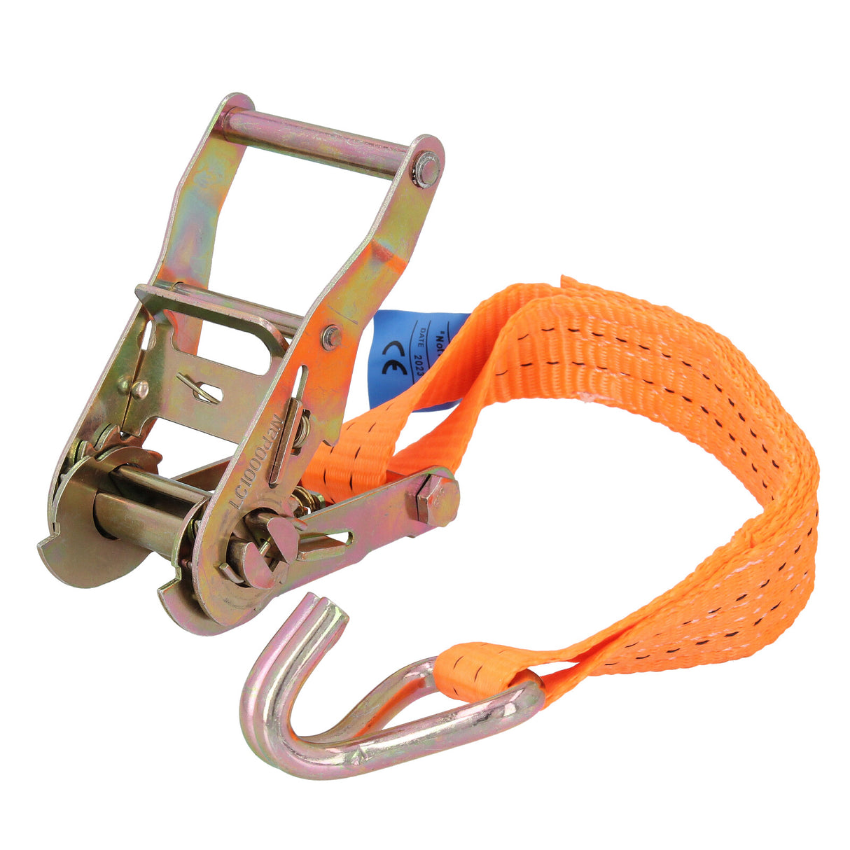 1 x cinghie di tensionamento con cricchetto e gancio 6m 2000kg TÜV GS cinghie a cricchetto 2 parti