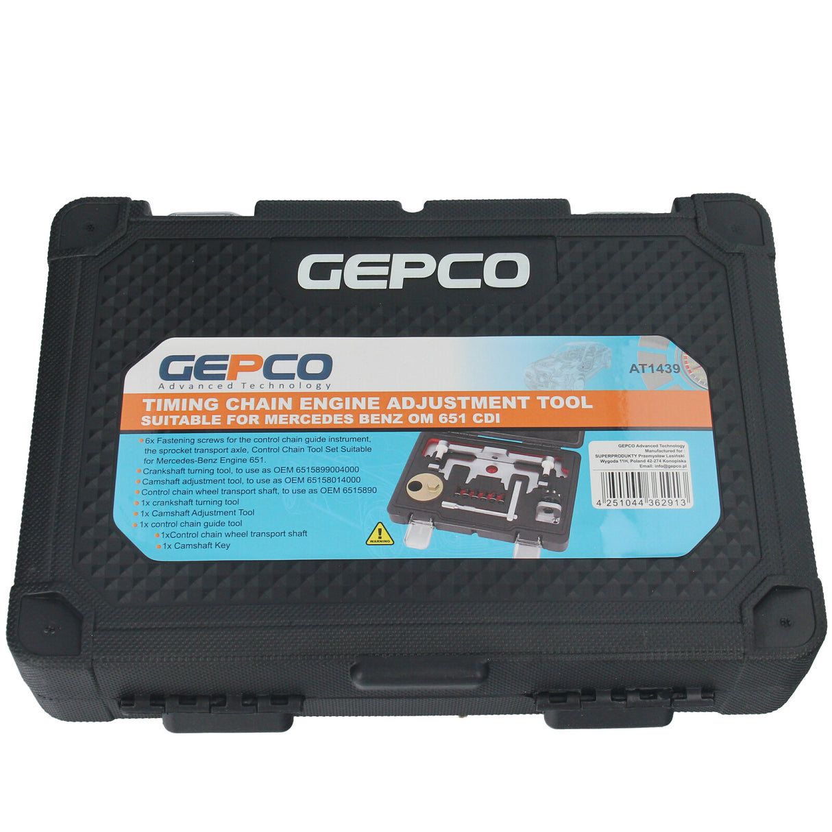 Strumento di regolazione della catena di distribuzione del motore GEPCO per motore Mercedes-Benz OM651