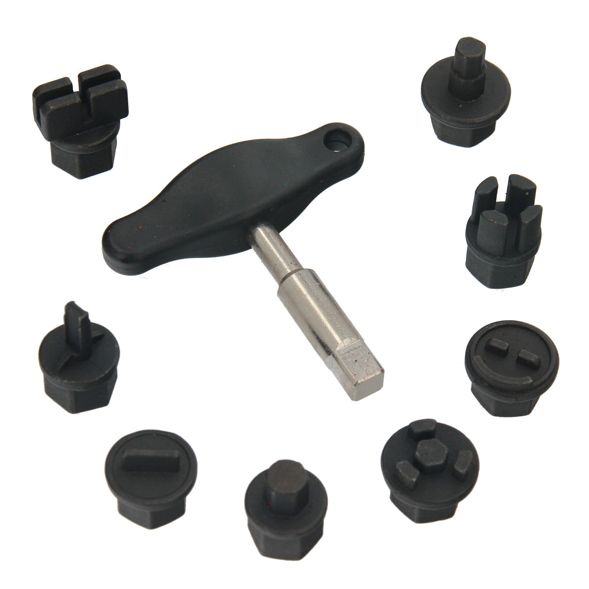 Set di profili speciali per servizio olio GEPCO da 3/8" per tappi di scarico olio in plastica, 9 pezzi per Ford