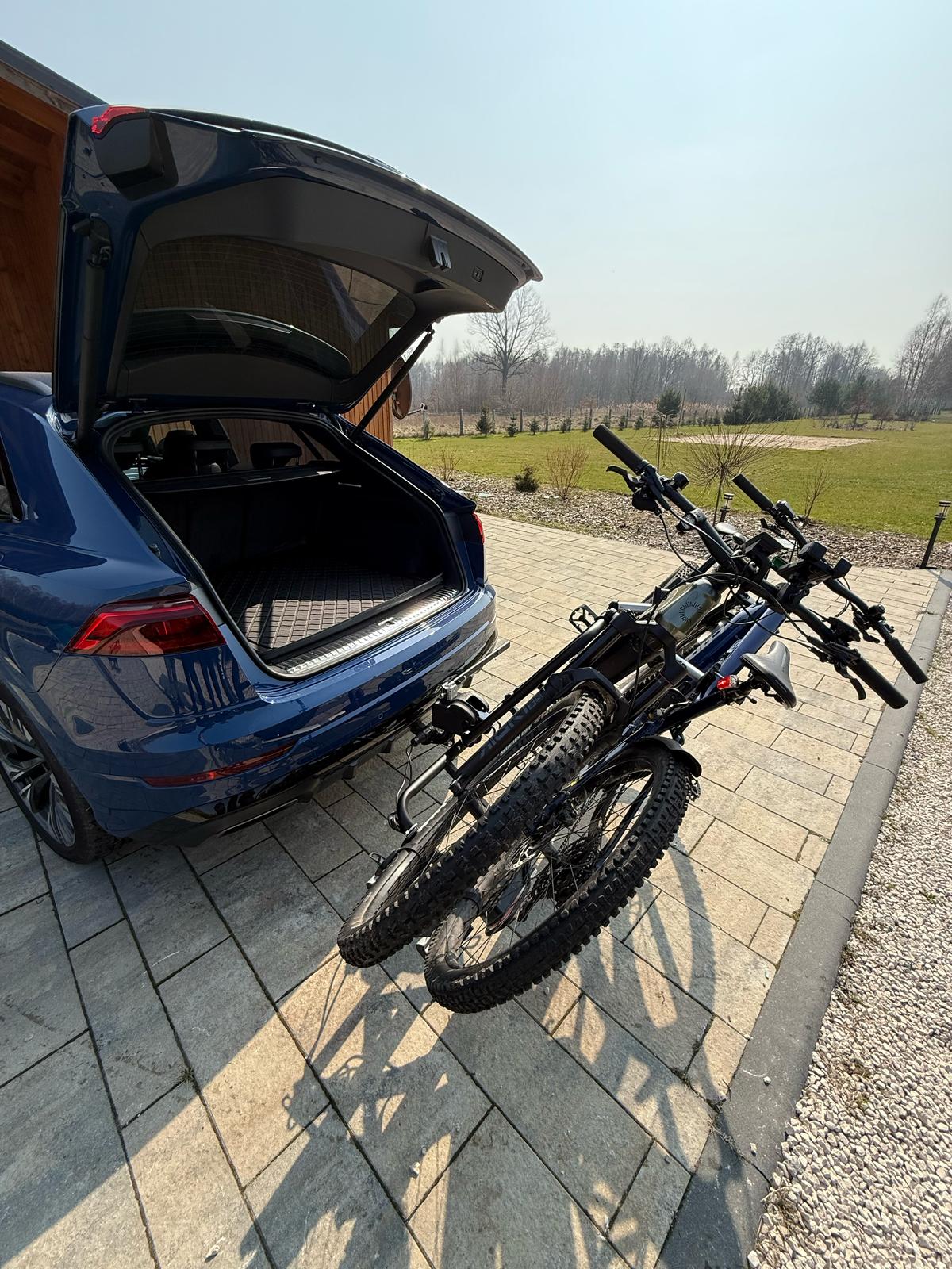 Portabici GEPCO per 2 bici Portabici posteriore per gancio traino per bici elettriche 60 kg