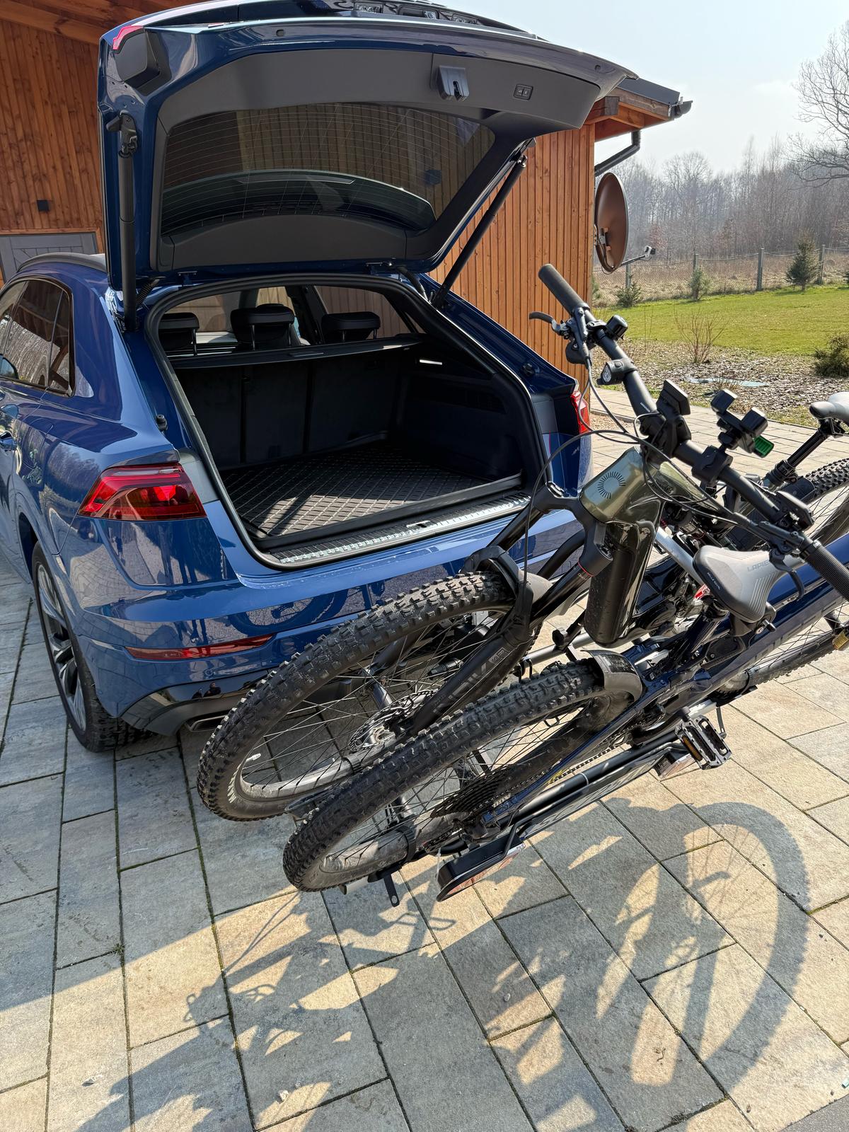 Portabici GEPCO per 2 bici Portabici posteriore per gancio traino per bici elettriche 60 kg