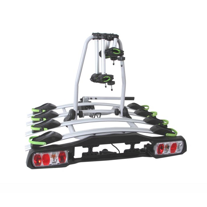 Portabici GEPCO per 4 bici posteriore gancio traino pieghevole 60 kg