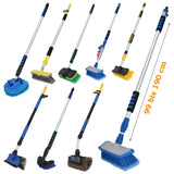 Spazzola telescopica in alluminio per autolavaggio Spazzola per lavaggio con flusso d'acqua Spazzola per autocarri