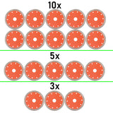 Disco diamantato per taglio piastrelle disco diamantato diametro 125 mm foro 22,23 mm