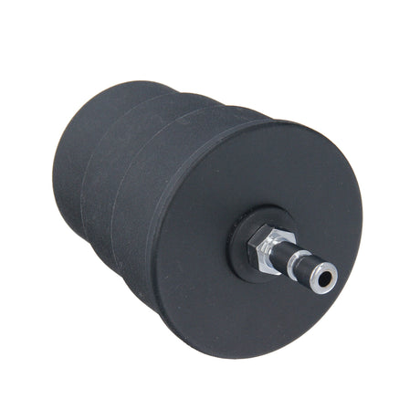 Durable turbo boost leak tester adapter, constructed for automotive use.  Highlights the adapter's robust build.