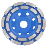Disco abrasivo diamantato a doppia fila/Turbo Disco abrasivo a tazza Calcestruzzo Ø 125mm
