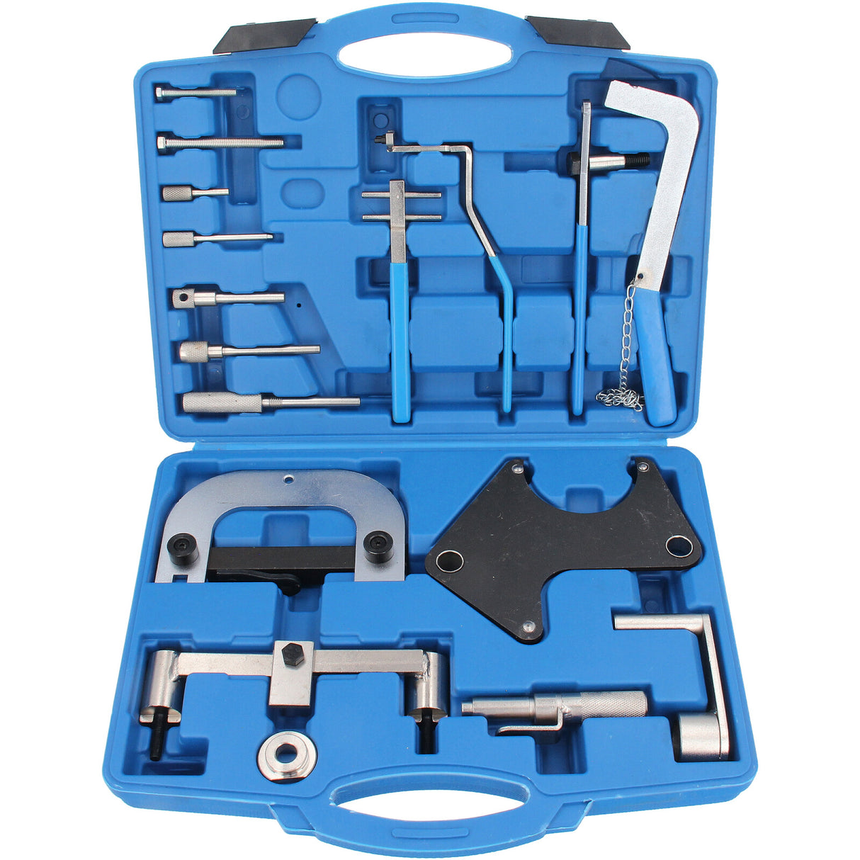 Strumento per cinghia di distribuzione GEPCO RENAULT CLIO LAGUNA SCENIC Strumento speciale da 15 pezzi per la sostituzione delle cinghie di distribuzione per Opel completa