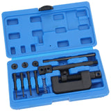 Strumento di separazione per smontaggio catena moto universale Strumento di rivettatura Strumento di separazione catena moto Strumento di rivettatura per separazione catena moto 13 pezzi Strumento di rivettatura per separazione catena moto