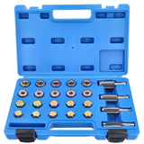 Kit di riparazione 64 pezzi utensile per filettatura scarico olio vite M-13 M-15 M-17 M-20