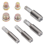 Kit di riparazione 64 pezzi utensile per filettatura scarico olio vite M-13 M-15 M-17 M-20