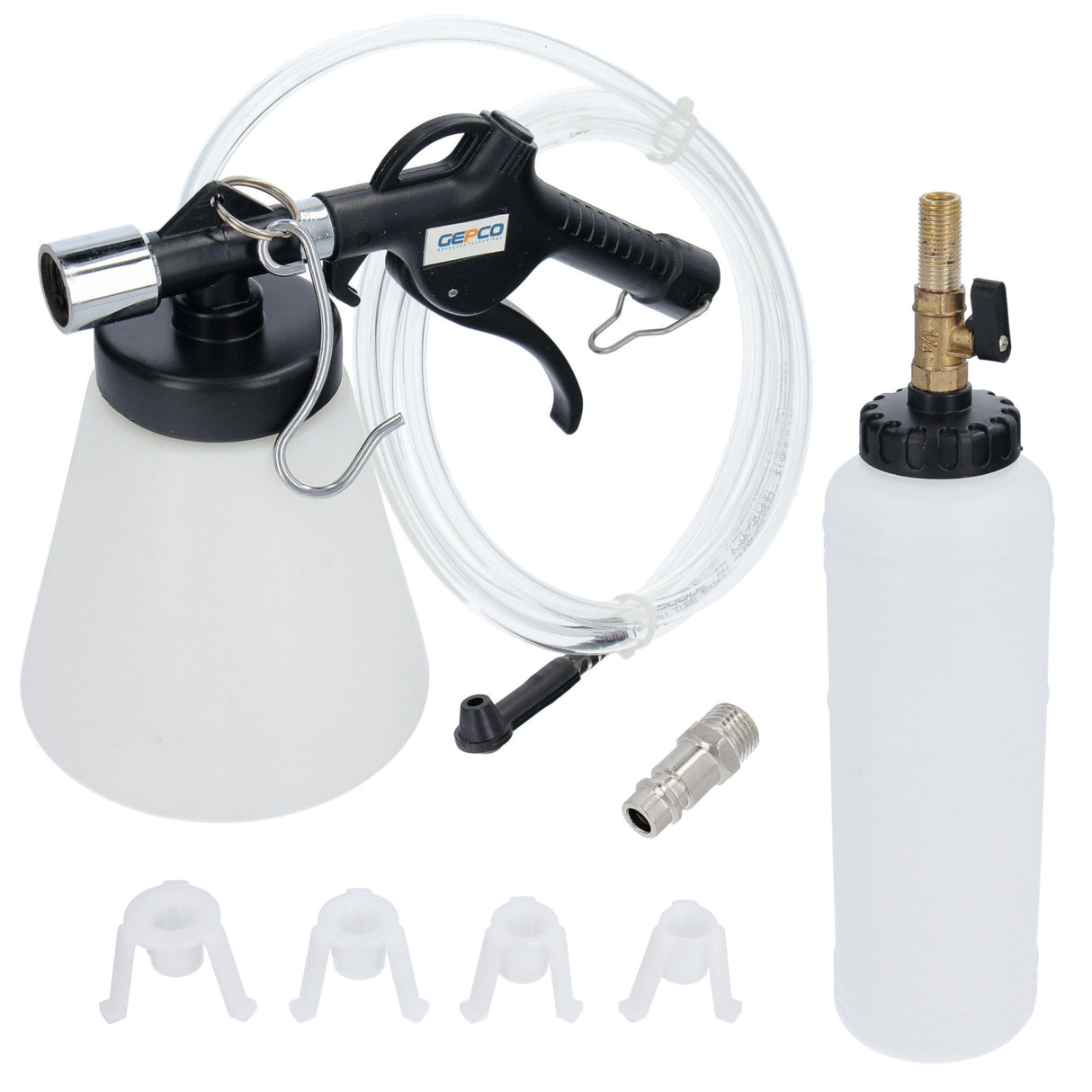 Dispositivo di spurgo freni, flacone di ricarica per spurgo freni ad aria compressa, nuovo strumento