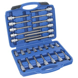 Set di inserti per punte GEPCO da 26 pezzi, attacco quadro interno da 1/2", multi-dente per XZN M5-M16