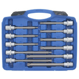 Set di inserti per punte GEPCO da 26 pezzi, attacco quadro interno da 1/2", multi-dente per XZN M5-M16