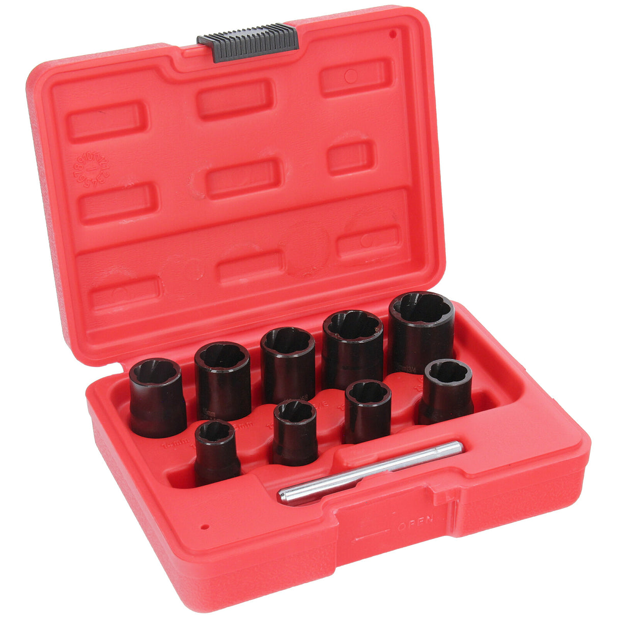 10-tlg. Linksausdreher-Set (1/5: Übersicht) – Defekte Schrauben & Muttern entfernen.