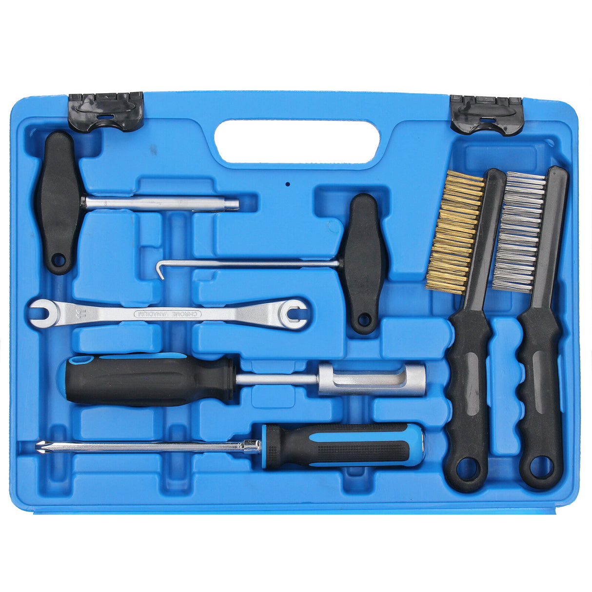 Kit di manutenzione e montaggio per freni a tamburo e a disco, 15 utensili per freni