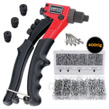 Pinze professionali per rivetti ciechi, pinze per rivetti con rivetti a strappo, set da 400 pezzi
