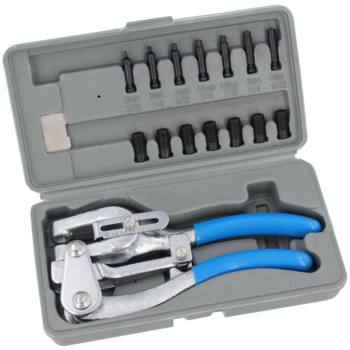 GEPCO Set di 16 pinze per lamiera, pinze per lamiera, pinze spelafili, pinze per carrozzeria, punzonatrici