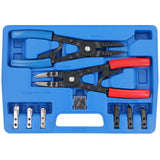 Assortimento di 300 anelli elastici di sicurezza interni Ø3-32 mm + set di pinze di bloccaggio