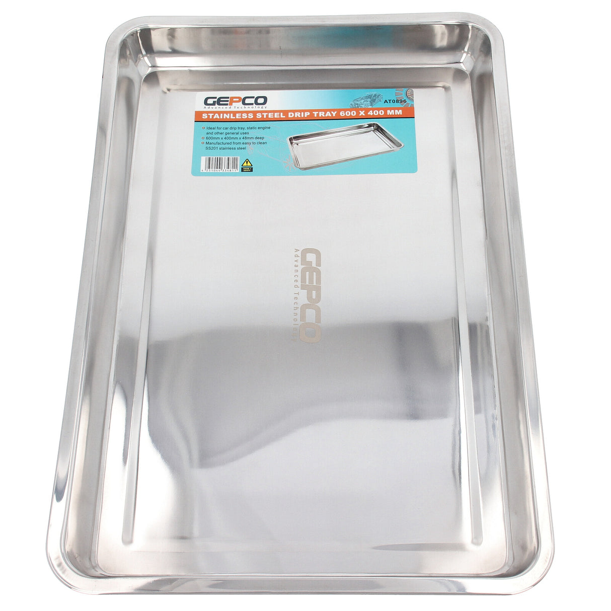 GEPCO vaschetta raccogli gocce per infusioni per sauna in acciaio inox 40x60 cm