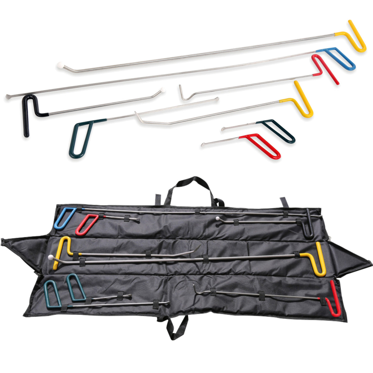 Strumento per la rimozione delle ammaccature Sollevatore per ammaccature Strumento per ammaccature Rimozione delle ammaccature Danni da grandine Set da 8 pezzi