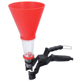 Imbuto per auto regolabile universale, aiuto per il riempimento dell'olio del motore del veicolo, imbuto di riempimento in 2 pezzi Frase