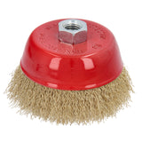 3/5/10-pz spazzola a tazza spazzola metallica Ø 100mm M14 Flex smerigliatrice angolare rivestita in ottone