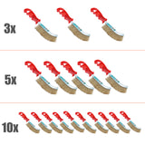 Spazzola metallica Scopa in acciaio Spazzola in acciaio Spazzola manuale Spazzola in ottone Spazzola per freni 3/5/10