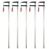 Schraubzwingen Zwinge Kunststoffgriff Holzgriff Klemmzwinge 5-tlg. 120x1200mm