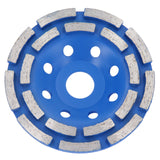 Disco abrasivo a doppia fila con tazza diamantata, disco abrasivo per calcestruzzo da 100 a 230 mm