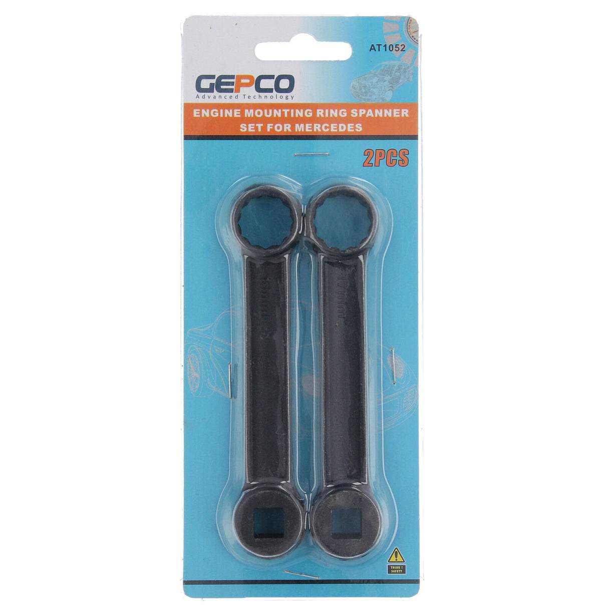 Set di chiavi per anelli di supporto motore per Mercedes-Benz 16 mm - 17 mm 2 pezzi 3/8"