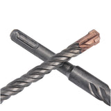 Set punte per calcestruzzo SDS-plus 7 pezzi trapano a percussione Quadro 5mm - 18mm lunghezza 210mm