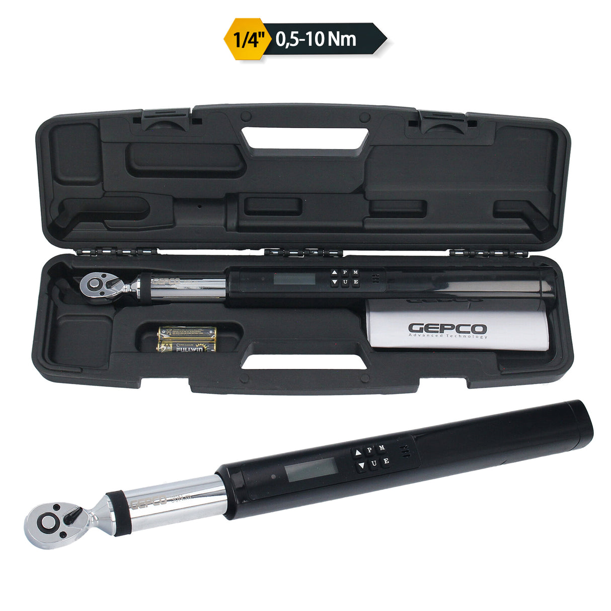 Chiave dinamometrica elettronica 1/4" 3/8" 1/2" fino a 340 Nm Professionale Digitale LED