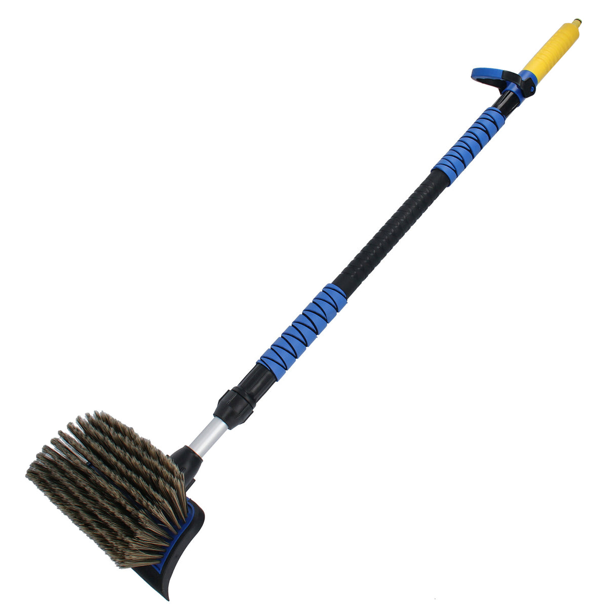 Spazzola Telescopica per Autolavaggio Spazzola Lavante con Flusso d'Acqua 110 – 165cm Auto Camion