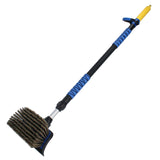 Spazzola Telescopica per Autolavaggio Spazzola Lavante con Flusso d'Acqua 110 – 165cm Auto Camion