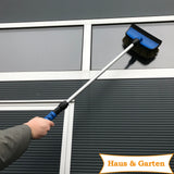 Spazzola Telescopica per Autolavaggio Spazzola Lavante con Flusso d'Acqua 110 – 165cm Auto Camion