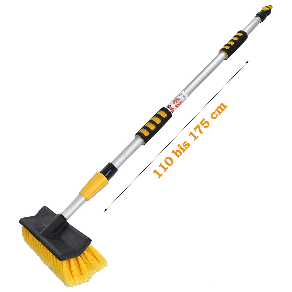 Spazzola telescopica in alluminio per autolavaggio Spazzola per lavaggio con flusso d'acqua Spazzola per autocarri